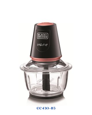 BLACK+DECKER VERTICAL CHOPPER WITH GLASS BOWL  400W-1.2L