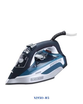 BLACK&amp;DECKER STEAM IRON WITH AUTO SHUTOFF AND CERAMIC SOLEPLATE 2400W