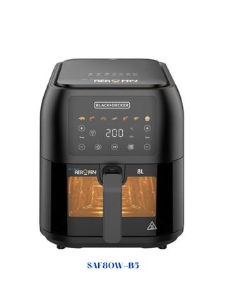 BLACK&amp;DECKER AIR FRYER8L CAPACITY DIGITAL TOUCH CONTROL  1700W