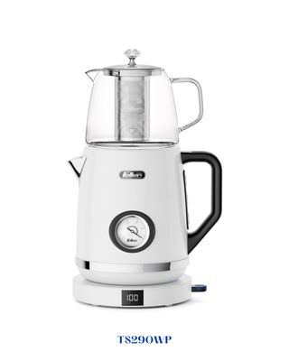 RETRO STYLE 2-IN-1 STAINLESS STEEL TEA MAKER + KETTLE 2200W-1.7L