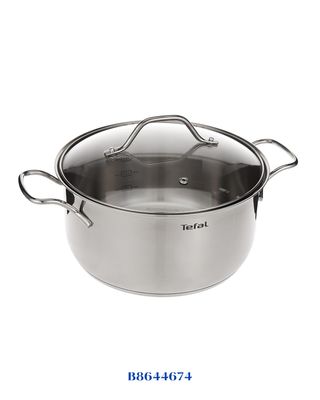 TEFAL STAINLESS STEEL 24CM-قدر تيفال ستنلس ستيل