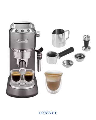 DELONGHI DEDICA METALLICS ESPRESSO MACHINE – GREY