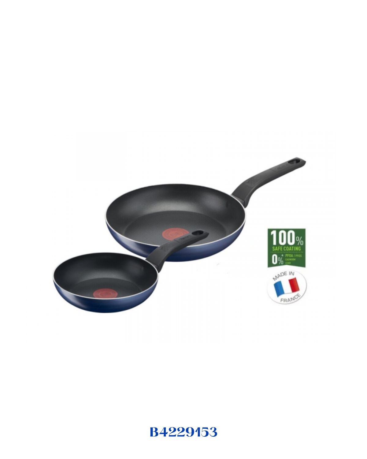 TEFAL FRYPAN SET BLUE 2 PIECES 20CM-26CM