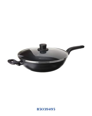 TEFAL EASY COOK &amp; CLEAN WOK PAN WITH GLASS LID, 32CM