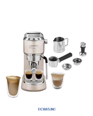 DELONGHI DEDICA ARTE ESPRESSO MACHINE – BEIGE GOLD