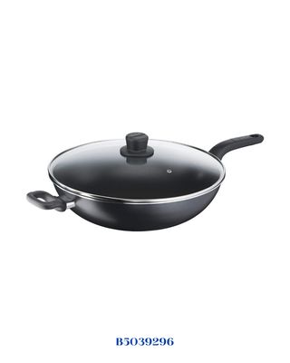 TEFAL EASY COOK &amp; CLEAN WOK PAN WITH GLASS LID, 36CM