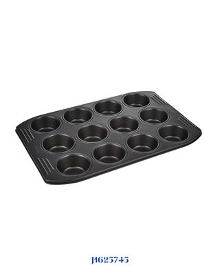 TEFAL EASY GRIP 12 MUFFINS TRAY, 26.5 X 39.5 CM