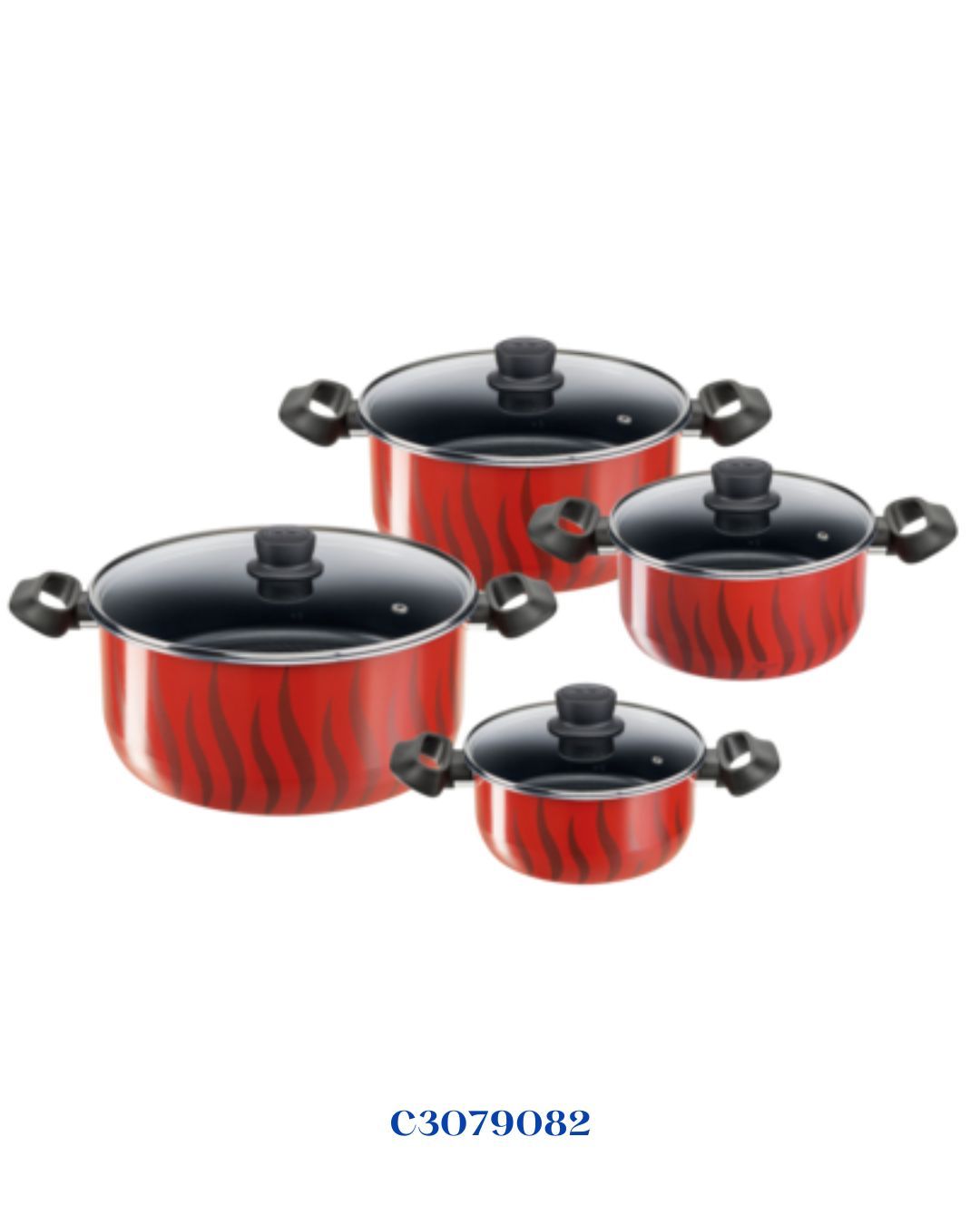 TEFAL TEMPO FLAME SET STEWPOTS 18/22/26/30 CM