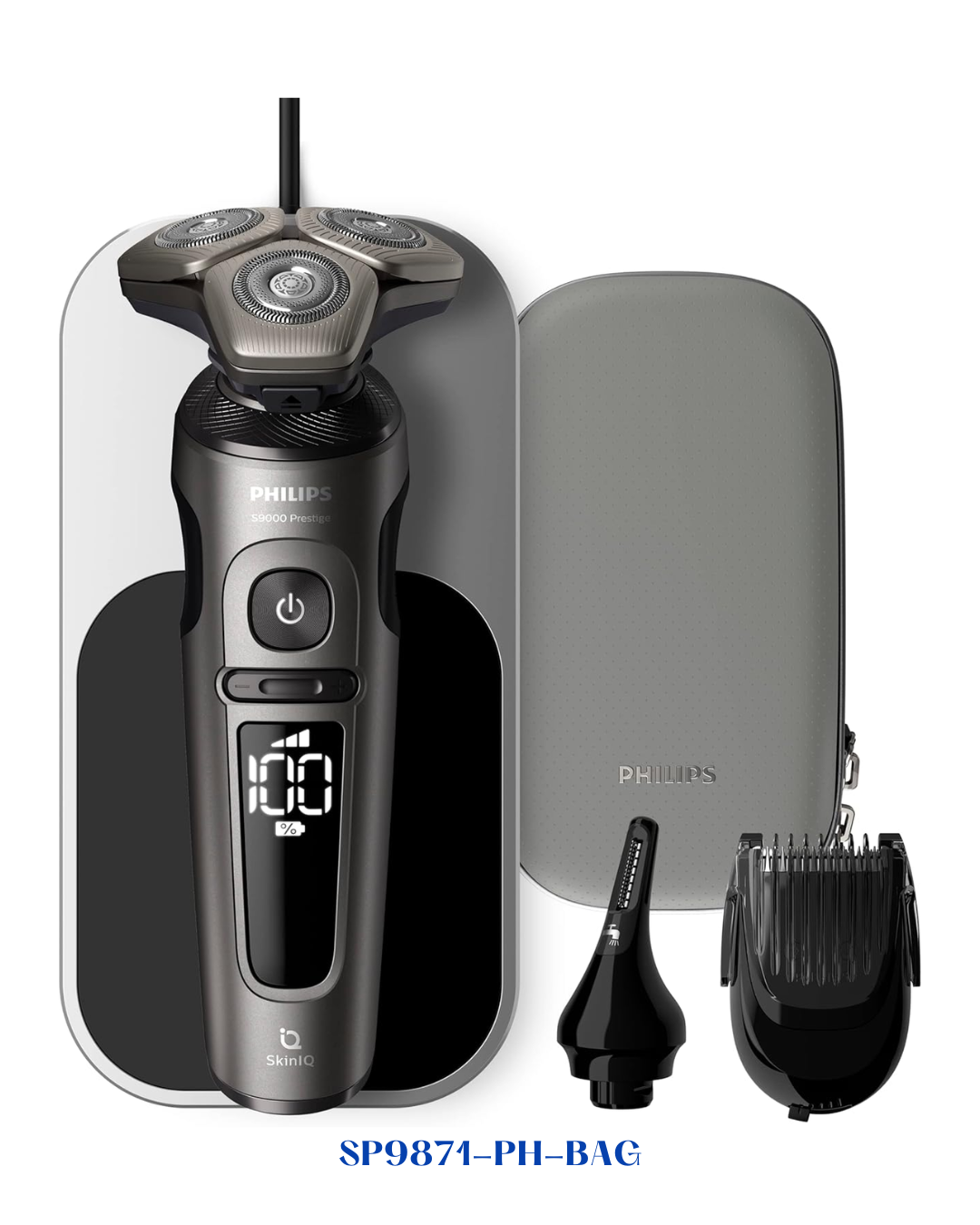PHILIPS  SHAVER S9000 PRESTIGE WET &amp; DRY ELECTRIC SHAVER WITH SKINIQ