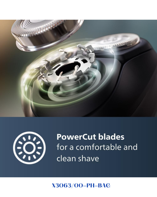 PHILIPS  SSHAVER 3000X SERIES WET &amp; DRY ELECTRIC SHAVER
