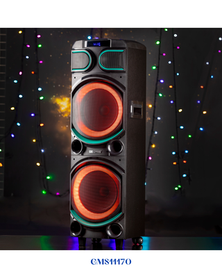 GEEPAS RECHARGEABLE PROFESSIONAL SPEAKER, 80000W PMPO​