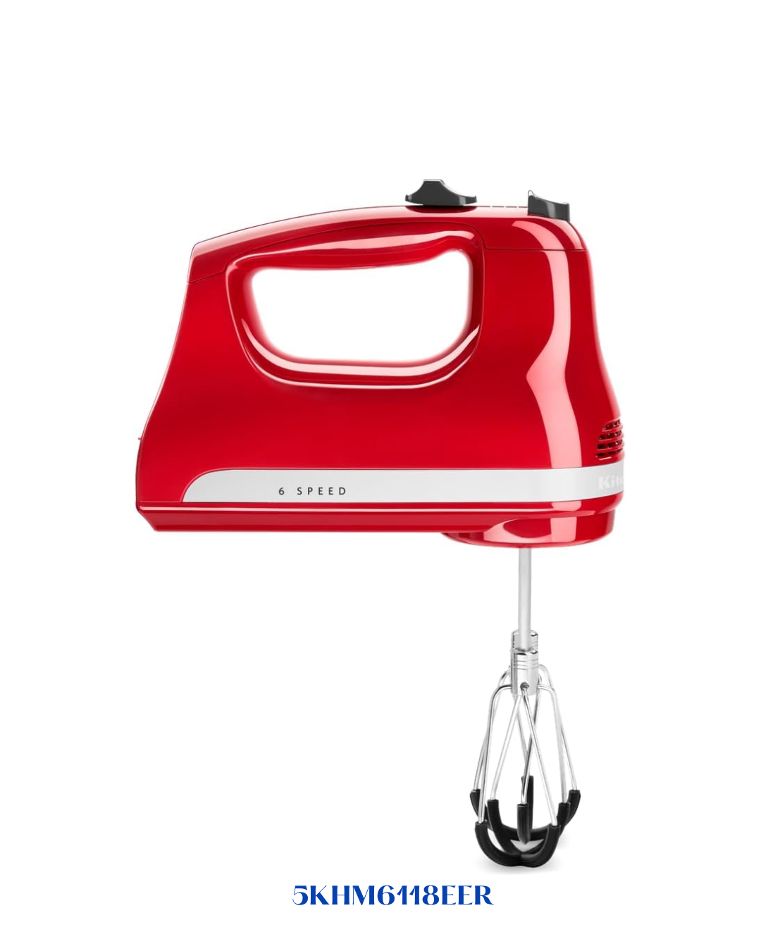 KITCHENAID 6-SPEED HAND MIXER EMPIRE RED
