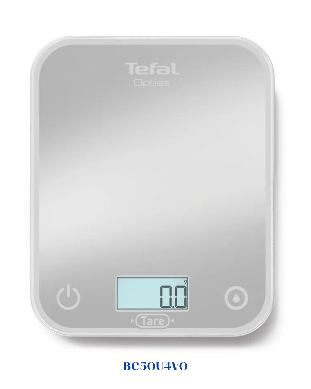 TEFAL KITCHEN SCALE 5KG WHITE OPTISS SILVER