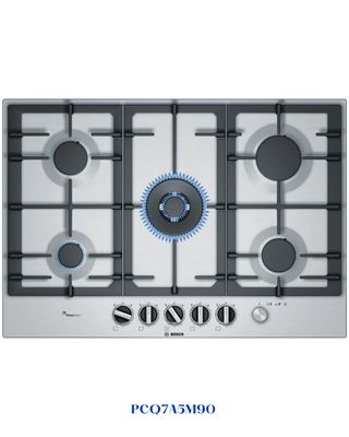 BOSCH BUILT-IN GAS HOB STAINLESS STEEL – 11,500W – 75CM