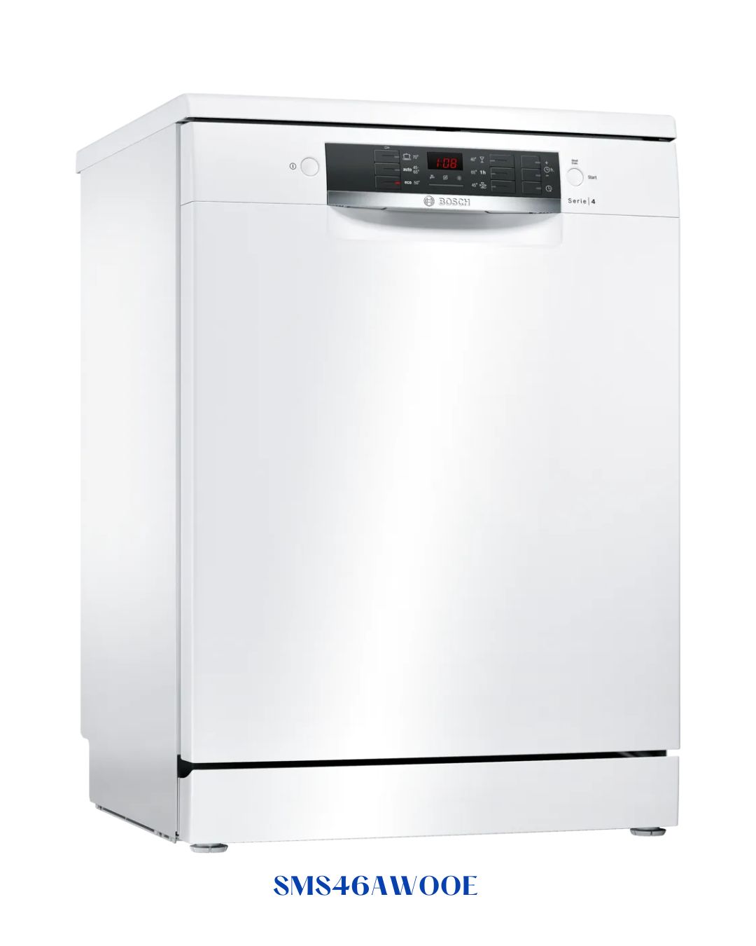 BOSCH SERIE 4 FREESTANDING DISHWASHER – 12‑PLACE, 48 DB