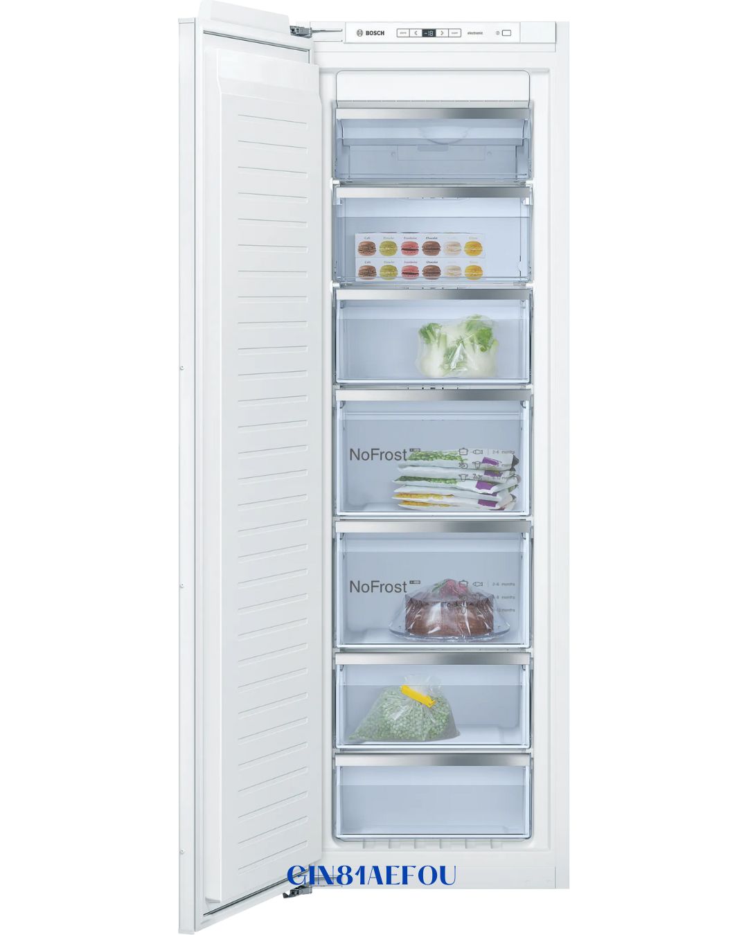 BOSCH BUILT‑IN UPRIGHT FREEZER 211 L