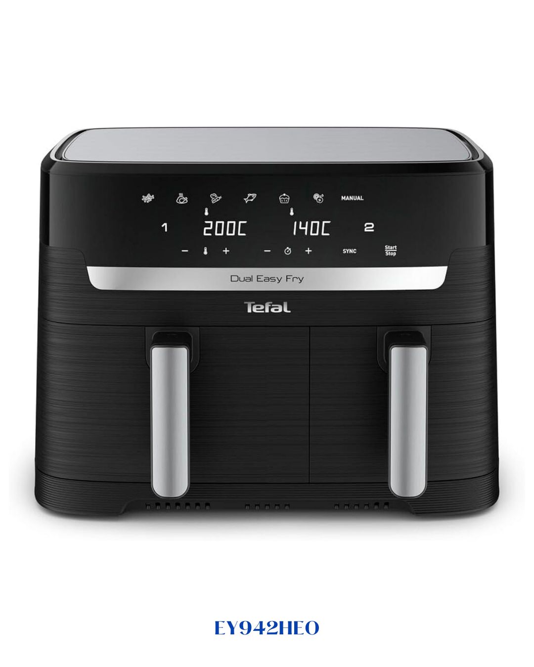 TEFAL AIR FRYER DIGITAL OIL LESSDUAL ESSENTIAL XXL 2700W