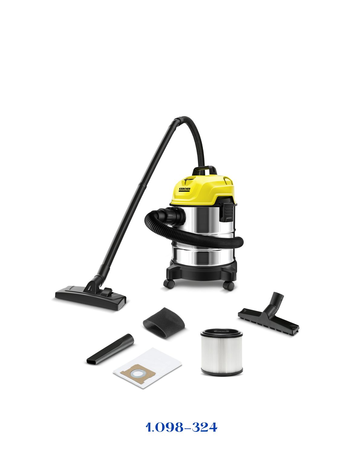 KARCHER WD 1S CLASSIC WET &amp; DRY VACUUM CLEANER 1300W 18L