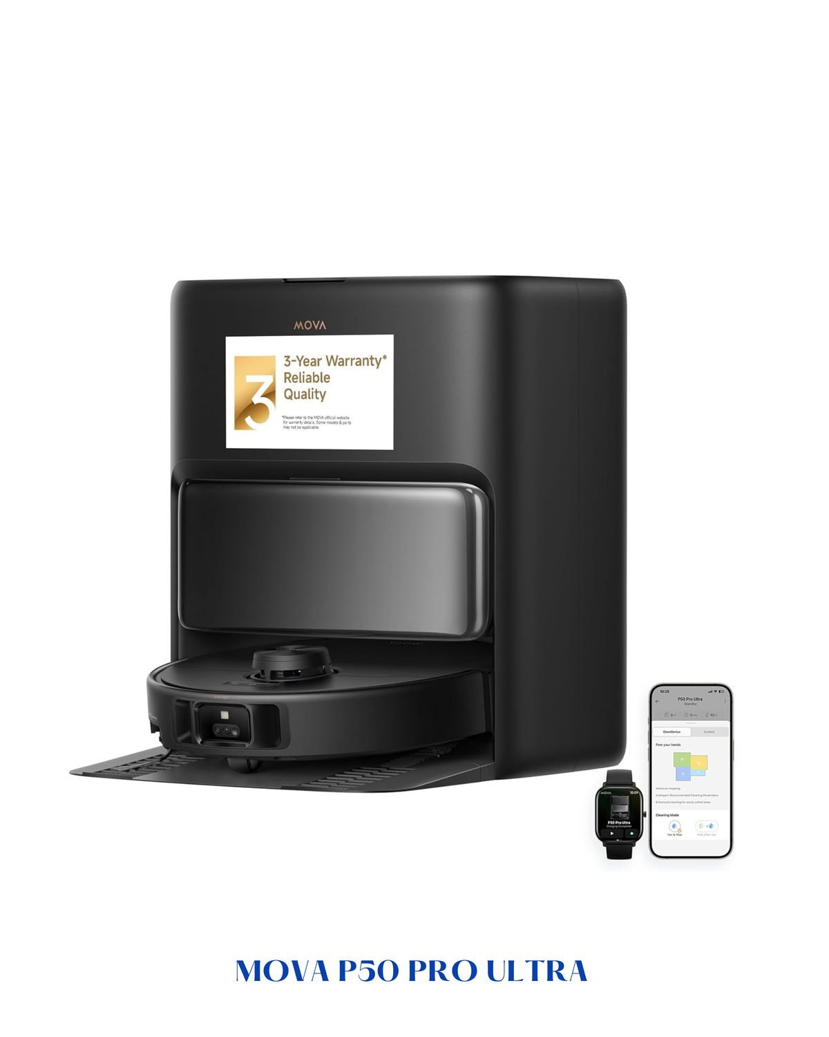 MOVA P50 PRO ULTRA ROBOT VACUUM-19000PA-BLACK