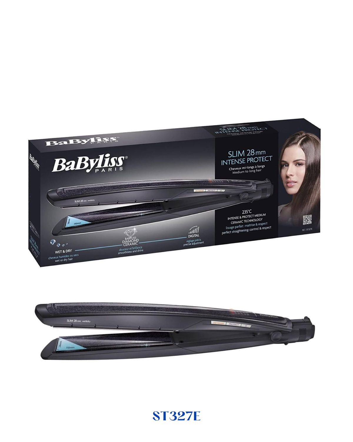 BABYLISS HAIR STRAIGHTENER INTENSE PROTECT DIAMOND CERAMIC