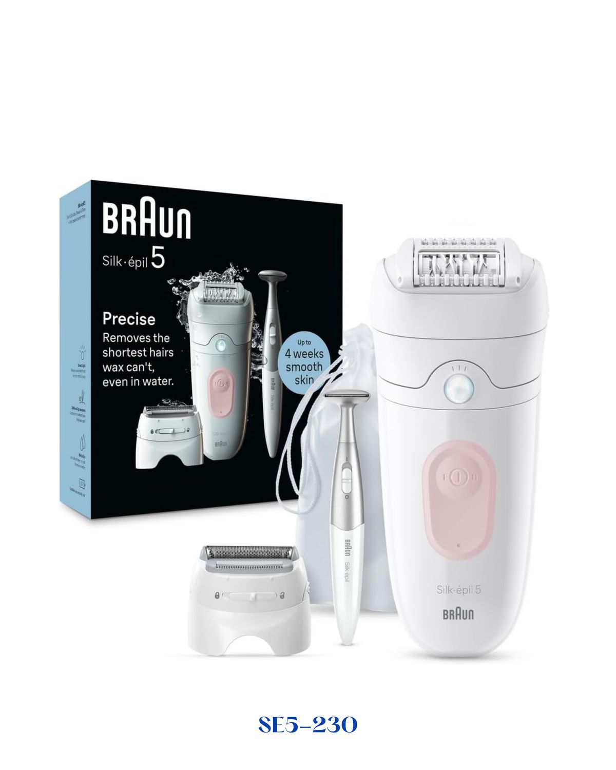 BRAUN SILK-ÉPIL 5 EPILATOR, WET &amp; DRY, LASTING SMOOTH SKIN