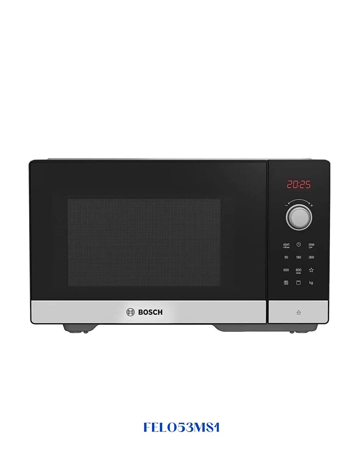 BOSCH Series 2 Freestanding Microwave with Grill 49 x 29 cm Stainless Steel 25L_800W