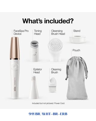 BRAUN FACESPA PRO 3-IN-1 FACIAL EPILATOR &amp; CLEANSER