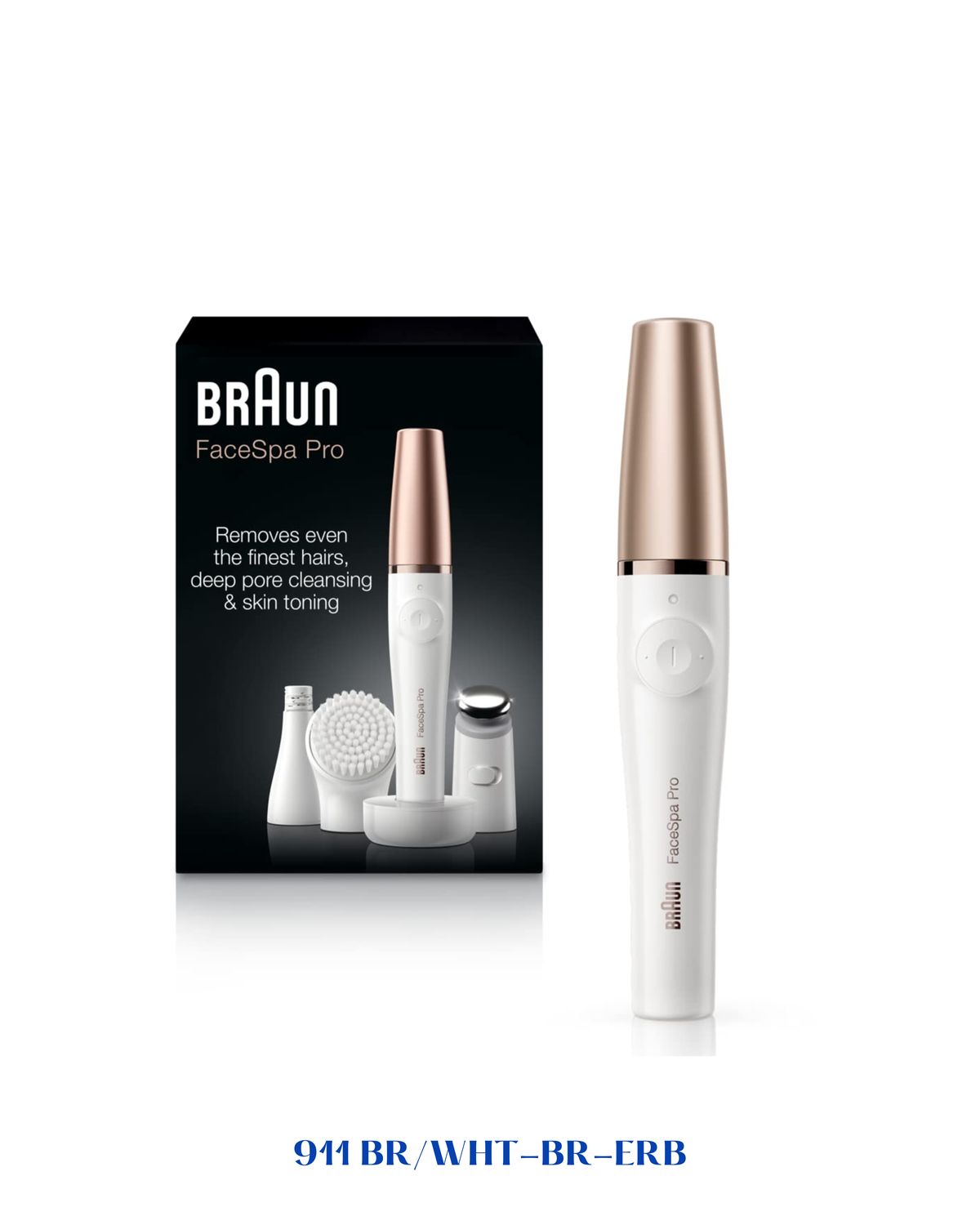 BRAUN FACESPA PRO 3-IN-1 FACIAL EPILATOR &amp; CLEANSER