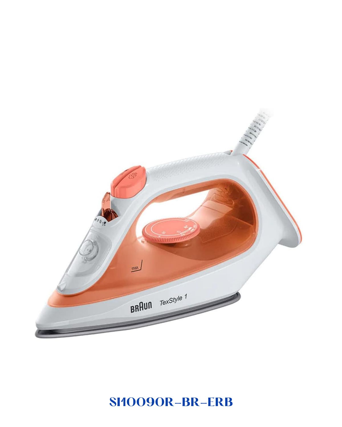 BRAUN TEXSTYLE 1 STEAM IRON NON-STICK SOLEPLATE 1900 W