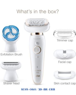 BRAUN SILK·ÉPIL 9 FLEX 3D EPILATOR WET &amp; DRY