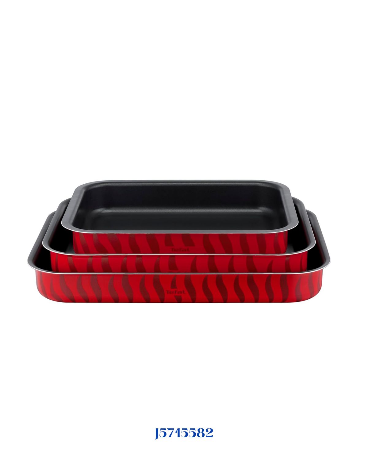 Tempo Flame 3-Piece Set, Oven Dishes 24x31cm 27x37cm 29x41cm