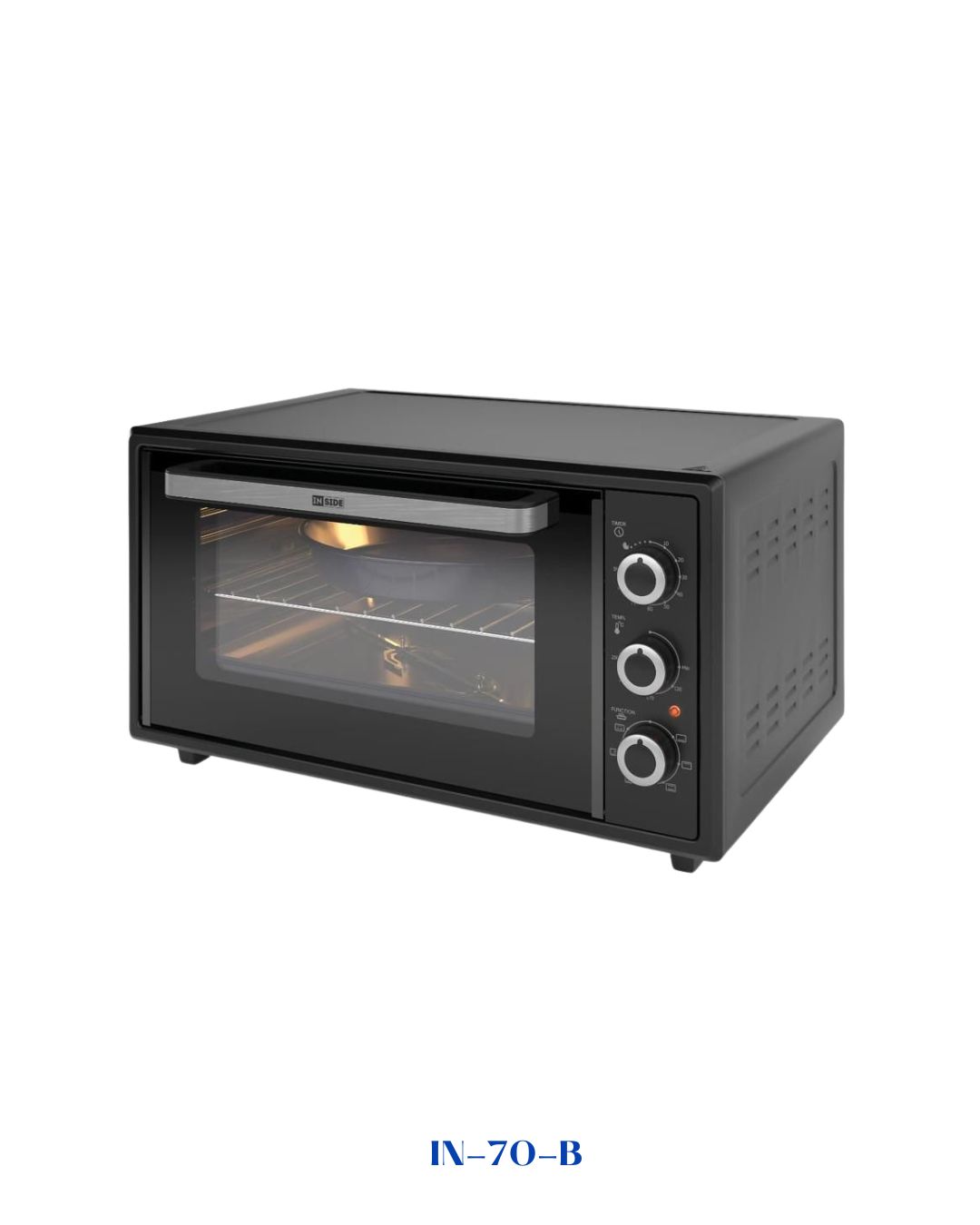INSIDE ELECTRIC OVEN  WITH GRILL, FAN &amp; LIGHT-70L-2200W