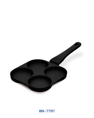 BERLINGER HAUS 4-HOLE HAMBURGER PAN 20 CM MATT BLACK