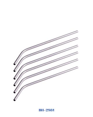 BERLINGER HAUS SET OF 6 BENT STAINLESS STEEL STRAWS