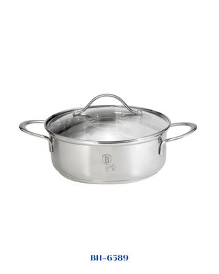 BERLINGER HAUS SHALLOW POT WITH LID 24 CM
