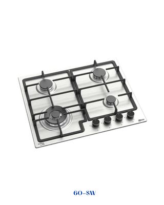 INSIDE BUILT-IN GAS HOB 4 BURNERS 60 CM INOX