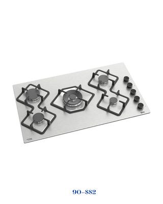 INSIDE BUILT-IN GAS HOB 5 BURNERS 90 CM INOX