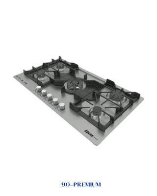 INSIDE PREMIUM BUILT-IN GAS HOB 5 BURNERS 90 CM INOX