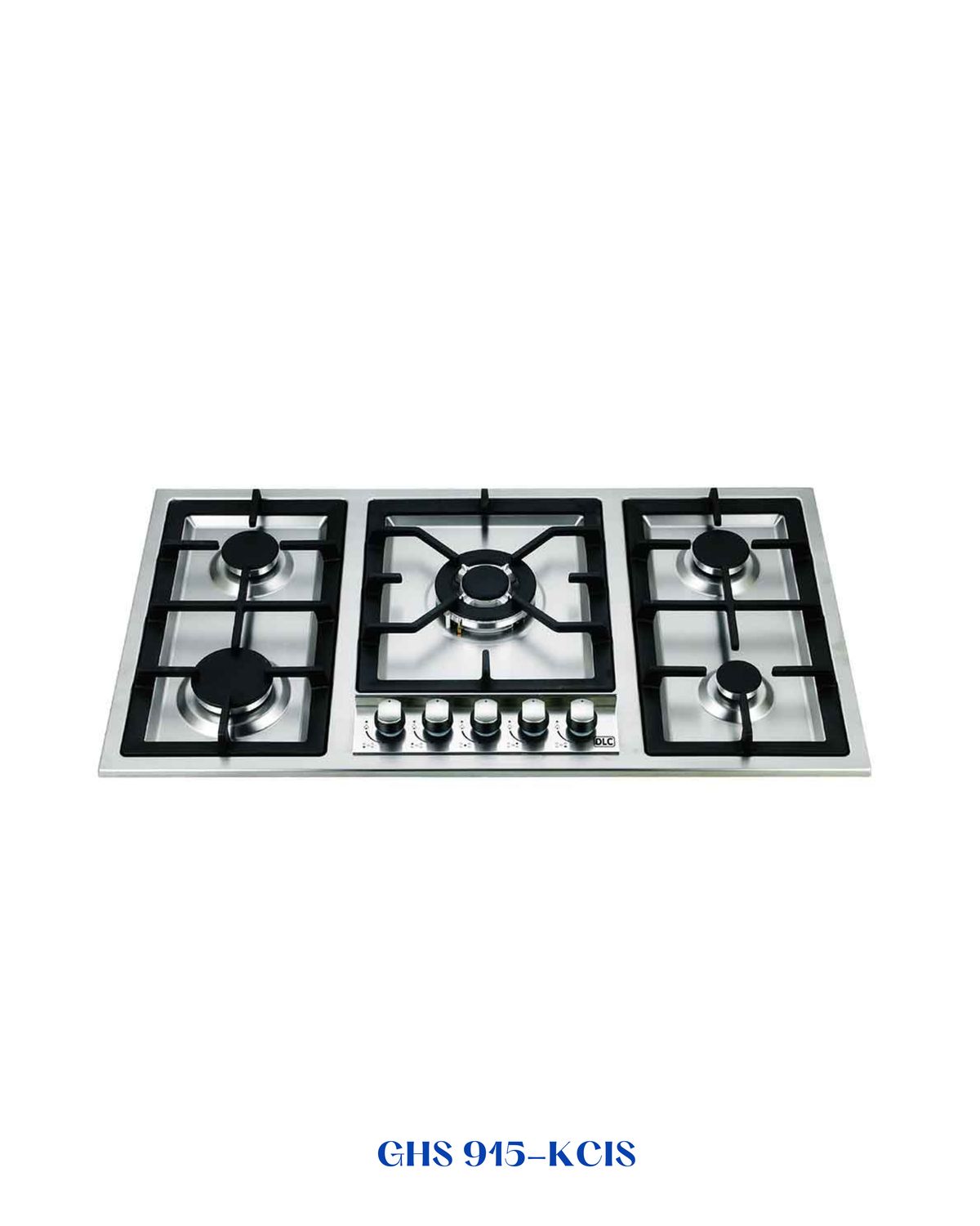 DLC Built-in Gas Hob 5 Burners 90cm Stainless Steel