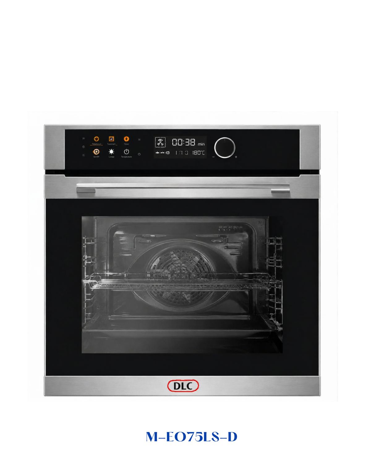 DLC Built-In Electric Oven 75L 3200W Black Glass