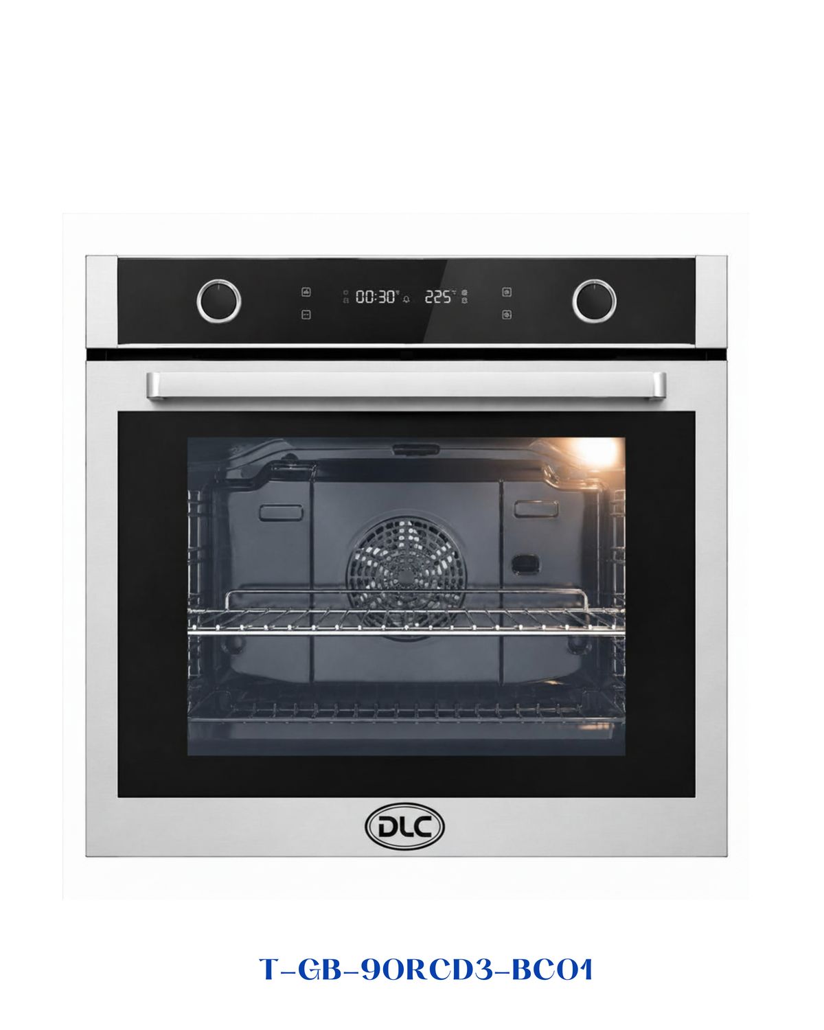 DLC 90cm Built-in Gas Hob – Black Glass