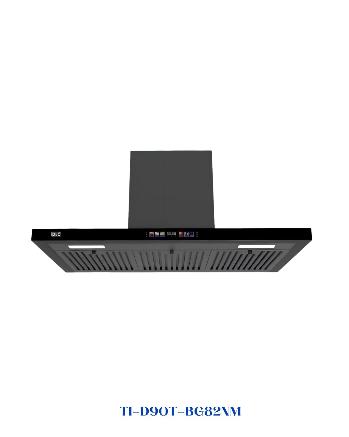 DLC Black Cooker Hood 90cm
