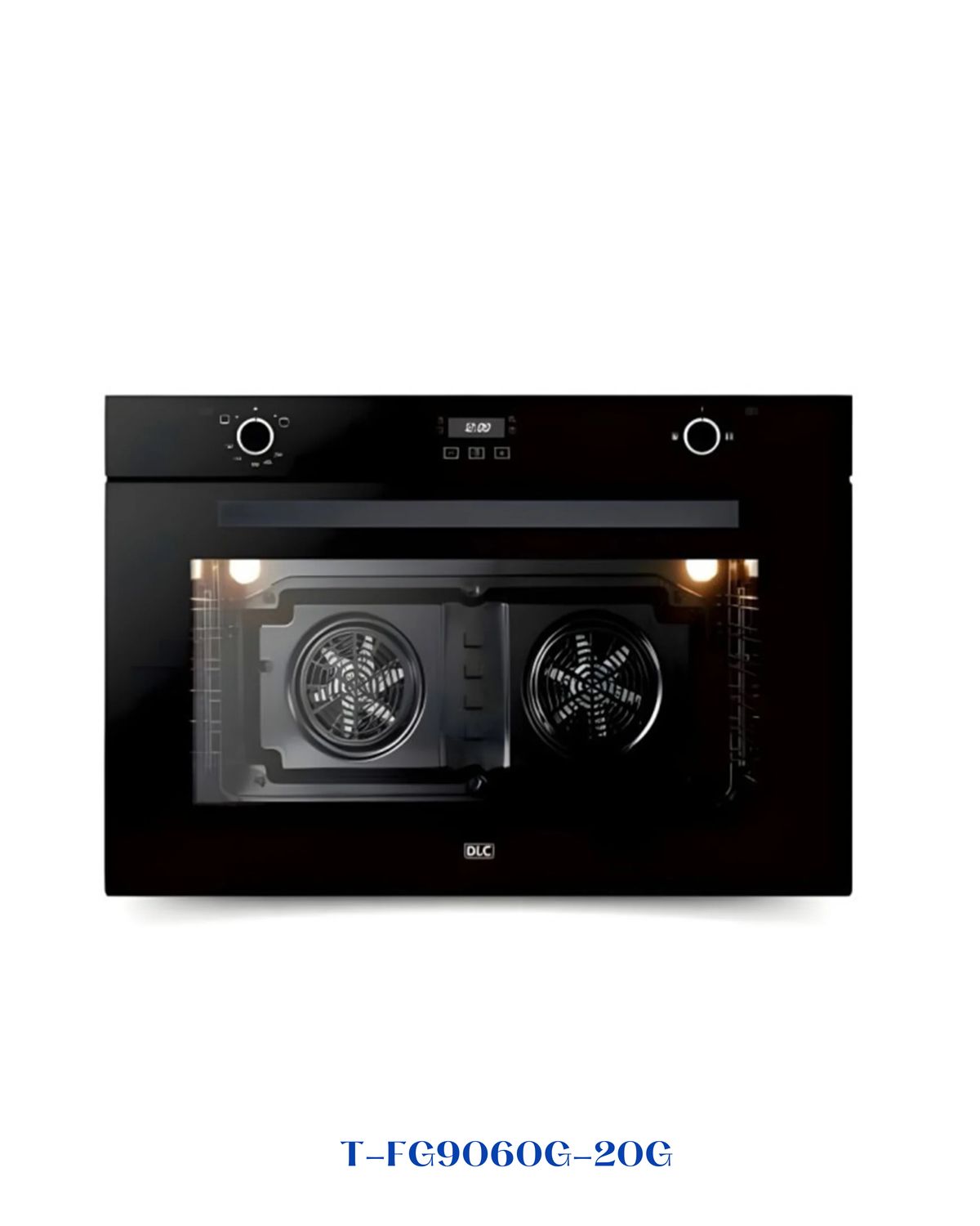 DLC Built-in Gas Oven Black 135L 90cm