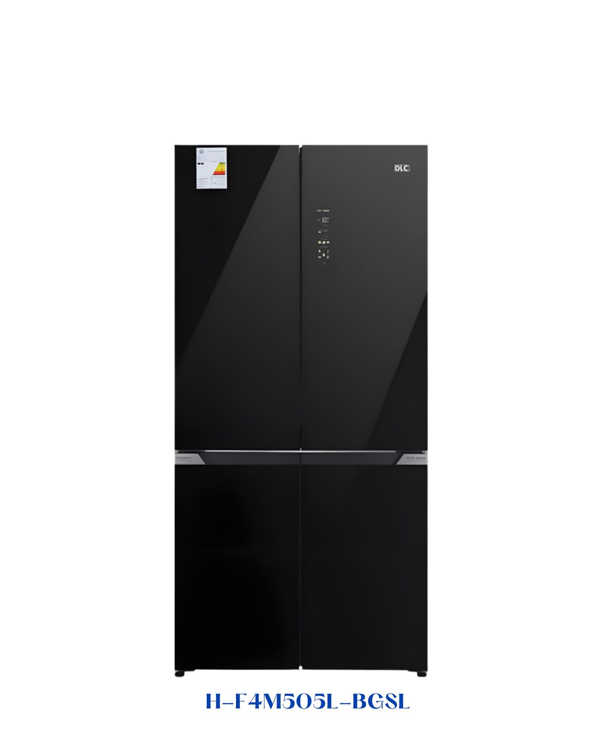 DLC 4-DOOR INVERTER REFRIGERATOR 505L BLACK GLASS