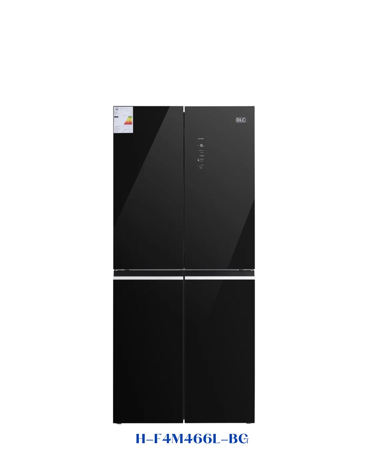 DLC FOUR DOOR INVERTER REFRIGERATOR 466L BLACK GLASS