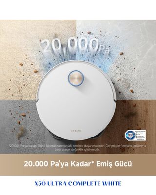 DREAME X50 ULTRA COMPLETE ROBOT VACUUM – WHITE