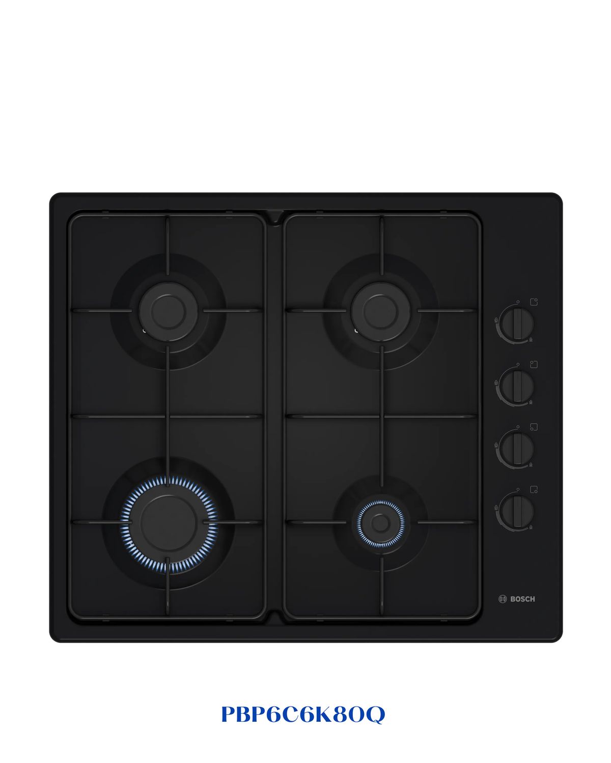 Bosch Series 2 Gas Hob 60 cm Enameled Steel Black
