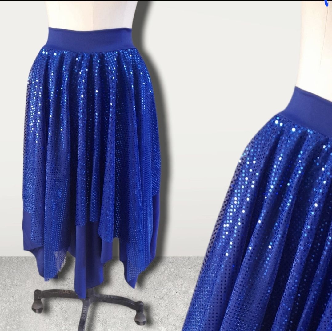 faldas de danza, con lentejuelas