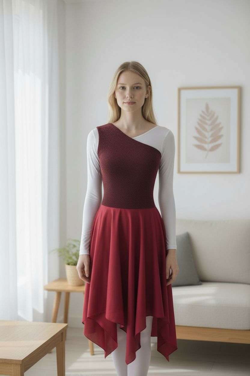 Efod básico, con sobre tela en la blusa.