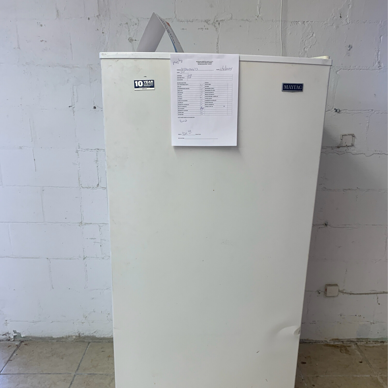 Maytag Upright Freezer